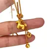 Collar Colgante de Caballo Electrochapado en Oro Real de 24 Quilates, Cadena de Clavícula Elegante de Lujo Accesible a la Moda, Joyería de Alta Gama a la Moda Personalizada