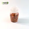 Botella de Plástico de 500ml Frasco para Envasado de Alimentos Mascota Pepinillo Tapa de Rosca Frasco Sellado Pepinillo de Sichuan Frasco de Pepinillos Botella