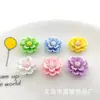Flor de girasol de tres dimensiones color flor resina accesorios diy pegamento de crema carcasa de teléfono móvil accesorios para el cabello pinza para el cabello material de joyería