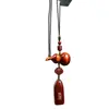 Entrada y Salida Pacíficas Calabaza de Sándalo Adorno para Coche Modelo Nuevo Colgante de Sándalo para Coche Decoración de Coche Adorno Colgante para Espejo Retrovisor