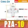 Conector Rápido Cruzado Quatro Vias Pza8 6 4 10 12mm Tubo de Ar Componentes Pneumáticos Acessórios para Bomba de Ar Multi-vias