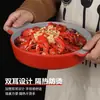 Prato de Lagosta Imitando Porcelana em Melamina, Panela de Caranguejo com Duas Alças, Prato de Panela Quente Picante, Louça para Restaurante de Churrasco, Tigela Comercial para Frutos do Mar