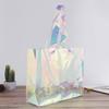 Bolsa tote transparente de PVC láser, bolsa tote de compras de regalo de plástico TPU, bolsa de cosméticos, bolsa tote láser