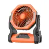 Ventilador de Acampamento Gelado com Controle Remoto 2026 Novo Produto Transfronteiriço com Cabeça Oscilante para Barraca Pesca, Ventilador de Acampamento Outdoor com Bateria de Longa Duração