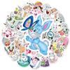 50 hojas de pegatinas de grafiti de conejo de Byunnie Boo, pegatinas impermeables para maletas, portátiles, teléfonos móviles y coches.