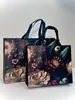 Bolsa de loja de roupas não tecida à prova d'água da moda bolsa de mão extra grande embalagem de presente para mulheres embalagem de compras bolsa para roupas