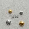 Bandeja Flor Banhada a Ouro Espaçador Bandeja de Contas DIY Material Feito à Mão Pulseira de Contas Tecidas Colar Acessórios de Joalheria Atacado