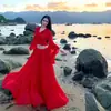 Novo Estilo de Verão Francês Romântico Vestido Terno com Gola Franzida de Manga Longa para Mulheres Slim Fit