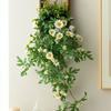 Colgante de Pared Margarita Estilo Ins Decoración Interior Enredadera de Flores Falsas Cubre Decoración Colgante Fea Decoración Colgante de Pared de Planta Artificial