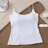 Tejido cepillado, anti-transparencias, que cubre la espalda, sin tirantes, soporte lateral, color liso, estilo nuevo, camisola otoño/invierno, top interior acolchado para mujer
