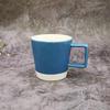 Xícara de Café de Cerâmica Creme, Caneca Simples de Pequena Capacidade, Copo de Água com Logotipo de Cor Variável, Presente Promocional de Feriado