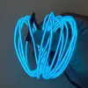 Cable de luz fría EL Cable luminoso superfino Hecho a mano DIY Tira de neón flexible Cartel de luz decorativo Palabras Tira de luz de ambiente