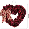 Amazon Transfronterizo Producto Nuevo Multicolor Flor Artificial Tulipán Corona Colgante de Puerta Romántica Corona de Tulipán Rosa