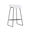 Silla de Entrenamiento Minimalista Nórdica con Marco de Acero Galvanizado en Forma de Lazo, Silla de Plástico Grueso Apilable Multicolor, Directo de Fábrica