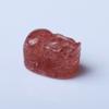 Ágata Roja Auténtica Lichi Gelatinoso Conejo Pieza de Tallado DIY Accesorios para Colgante de Pulsera Joyería de Estilo Nacional