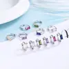 Pendientes rectangulares de circón, pendientes exquisitos, nuevos pendientes de moda 2022, estilo japonés de nicho, para celebridades de internet, para mujer, con un toque de alta gama