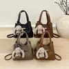 Bolso Cruzado Casual Tipo Cubo Versátil para Mujer 2025 Invierno Nuevo Textura de Alta Gama Estilo Extranjero Bolso de Hombro Cruzado