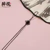 Pequeño Nudo de Hilo de Jade Nudo Chino Colgante con Borla Adorno Lanyard para Unidad USB Empaque Caja de Regalo Bolsa de Té DIY Venta Directa del Fabricante