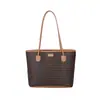 Elegante bolso de hombro, bolso de mano transfronterizo de gran capacidad, bolso de trabajo, estampado vintage, bolso tote ligero texturizado