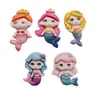 Accesorios de Resina de Princesa Sirena Brillantes de Dibujos Animados DIY Pegamento de Crema Funda de Teléfono Pasador Pasador Accesorios de Joyería Pegatinas
