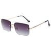 2258 Gran Venta Gafas de Sol Sin Montura de Estrella de Cinco Puntas Borde Cuadrado Moda Transfronteriza Europea y Americana Metal para Hombres y Mujeres Amazon