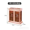Papelera Vertical Comercial de Acero Inoxidable para Vestíbulos de Hotel, Pasillos y Entradas de Elevador, con Cenicero, Móvil