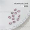 Forma de huevo color diamante punta forma especial diamante blanco rosa súper brillante ovalado huevo de paloma k9 vidrio joyería para uñas al por mayor
