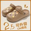 Zapatos Perforados Antideslizantes para Mujer, Nuevo Estilo de Verano para Uso en Exteriores e Interiores, Zapatos de Playa Transpirables, Sandalias de Punta Cerrada para Hombre, Diseño Hueco al por Mayor