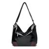 Bolso Tote de Cuero con Cera de Aceite Transfronterizo Nuevo Estilo Multiusos Hombro Cruzado Mochila Elefante Bordado Bolso de Viaje para Mujer