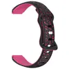 Adequado para Pulseira Huawei 11 Estampa de Leopardo Gravada a Laser Pulseira de Silicone Duas Cores Pulseira de Reposição para Huawei Band 8/9/10 12mm
