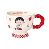 Taza de Cerámica Linda de Dibujos Animados Chibi Maruko-Chan Taza para Desayuno Leche Taza de Agua para Pareja Regalo de Cumpleaños Personalización