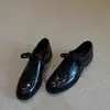 Nuevos Zapatos de Cuña Gruesa para Mujer, Mocasines Simples con Cordones, Estilo Británico, de Moda, Cómodos, para Primavera y Otoño