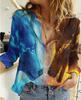 Camisa de manga larga con estampado 3D de lobo transfronterizo europeo y americano con imagen personalizada, nueva moda de comercio exterior de otoño para mujer, venta al por mayor