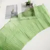 Organza de lunares hilo ondulado plisado encaje hoja de loto plisada ropa juguete para mascotas falda encaje de cola de pez 13cm