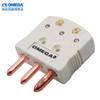Conector termopar de terminal blanco de tres pines no compensado Omi americano OTP-U-M enchufe de cableado de resistencia térmica