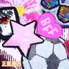 Parches Reversibles de Lentejuelas de Moda con Diseños de Estrella y Mariposa, Estilo Gafas de Sol, Insignias Bordadas con Lentejuelas para Ropa y Bolsos Decoración DIY