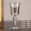 Copa de vidrio pequeña copa de vino blanco Copa wonton una taza de vino fuerte Copa Maotai