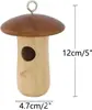En Stock Casa de Pájaros de Madera Decoración Exterior Comedero para Colibríes Estilo Colgante Nido de Pájaros Pastoral Casa de Madera Casa de Pájaros DIY Adorno Colgante