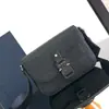 Nuevo Bolso Cruzado de Lona para Hombre tipo Mensajero con Cierre de Hebilla de Moda Versátil con Solapa Bolso de Hombro Casual Bolso Cruzado de Mensajero de Moda