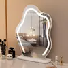 Espelho de Maquiagem para Nuvem Padrão Americano e Europeu, Espelho de Mesa para Maquiagem com Luz, Espelho Inteligente Led de Luxo Alto Padrão para Quarto Principal