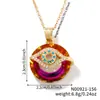 MOXI joyería nuevo artículo más vendido nicho retro simple ojo del diablo micro-incrustación collar colgante lujo ligero nicho venta al por mayor