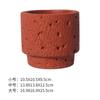 Vaso de flor de cimento estilo nórdico cerâmica fosca moda simples personalidade artística interior rabanete verde bonsai suculenta com furos