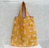 Bolsa de Ombro Casual Fashion para Viagem de Menina, Sacola de Compras de Supermercado Portátil de Nylon para Venda por Atacado