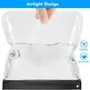 Bolsa de cosméticos transparente portátil de EVA bolsa impermeable para conservación fresca bolsa de almacenamiento de cosméticos bolsa de cosméticos de viaje bolsa de lavado a prueba de polvo