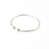 Wish Pulseira Popular Coreana Feminina Aberta Brilhante Simples Alho Par de Pulseiras de Contas Pulseiras Prata Joias de Mão