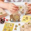 500 Piezas de Pegatinas de Rollo de Taco Dibujo Animado Comida Manual de Bricolaje Autoadhesivas Empaque Pegatinas para Sobres al por Mayor