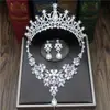 Nueva Corona de Novia Coreana Tocado Accesorios para el Cabello Traje Accesorios de Boda Accesorios de Boda Cadena de Pedrería Collar Corona para el Cabello