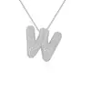 Collar Nuevo Estilo Europeo y Americano 2024 con Incrustaciones Collar de 26 Letras Burbuja Moda para Mujer Regalo de Cumpleaños Joyería