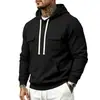 Sudadera con capucha casual de corte holgado para trabajo, con forro polar grueso, cálida, multibolsillos, más vendida Otoño/Invierno 2026