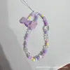 Pulsera con Colgante de Corazón y Perlas Estilo Ins Cadena para Teléfono Estilo Ins Correa Universal para Cámara con Corazón para Bolsos de Mujer